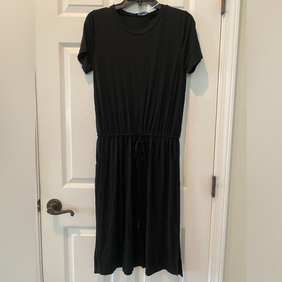 Simier Fariry Women Fall Long Sleeve Hide Belly Knee Casual Dress with Pockets - Picture 5 of 8